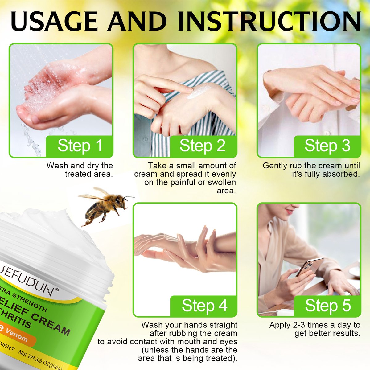 1+1 gratis sefudun (100 gram) bigiftsalve for ledd og muskler - bigiftkrem