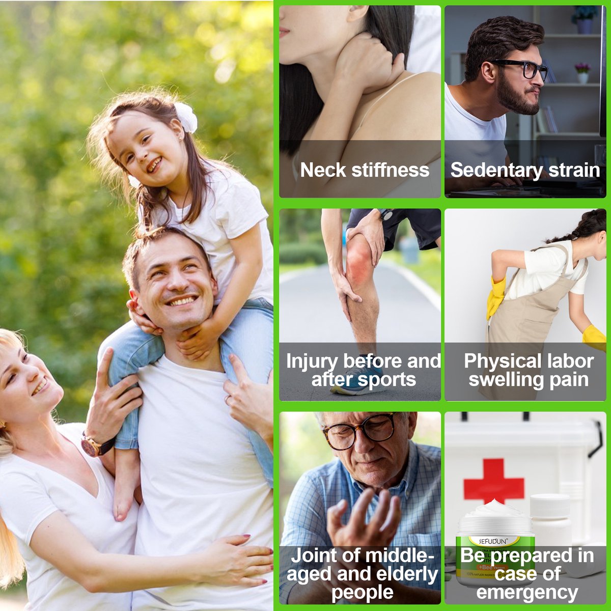 1+1 gratis sefudun (100 gram) bigiftsalve for ledd og muskler - bigiftkrem
