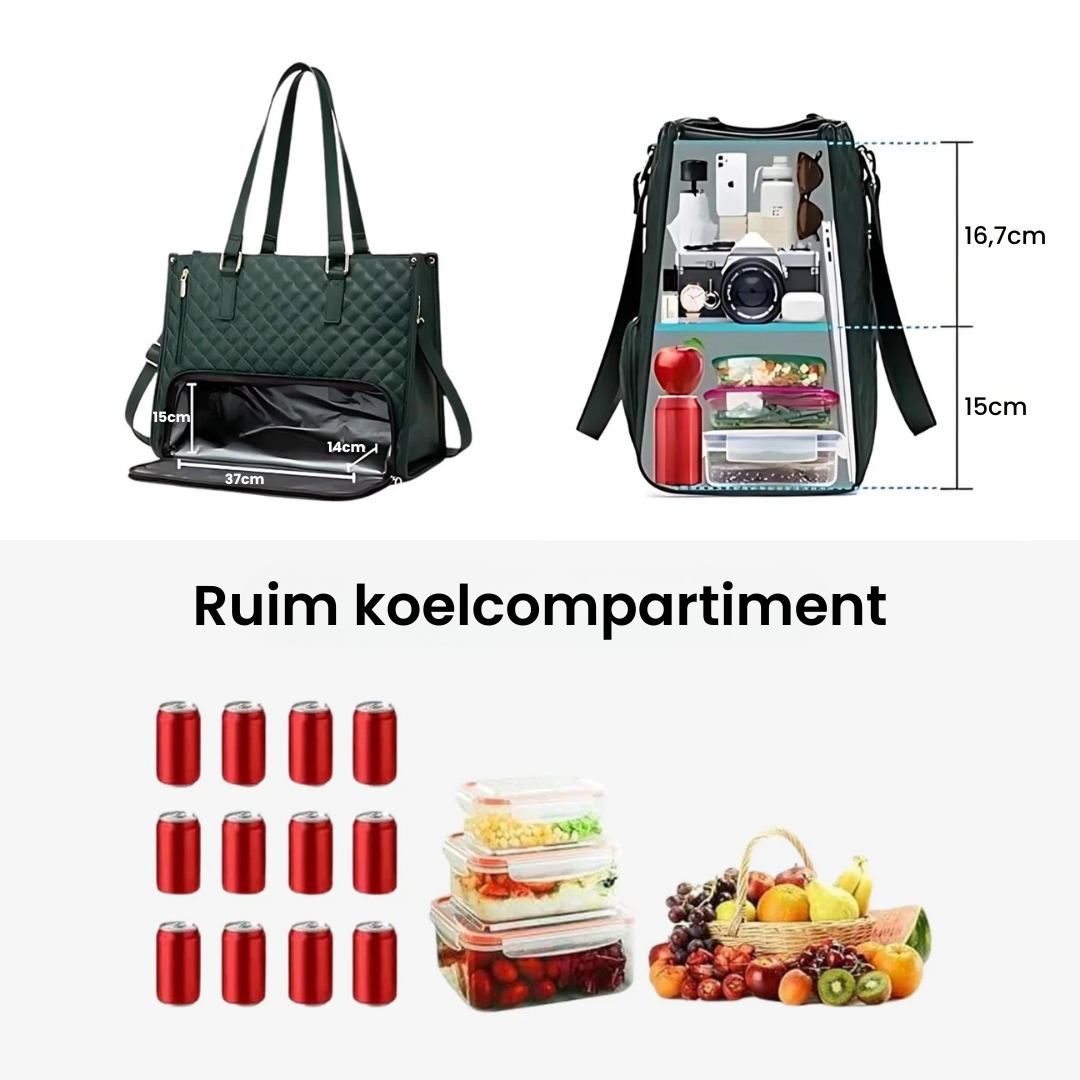 CoolCarry™ – Den stilige 2-i-1-vesken med kjølerom 45 % rabatt