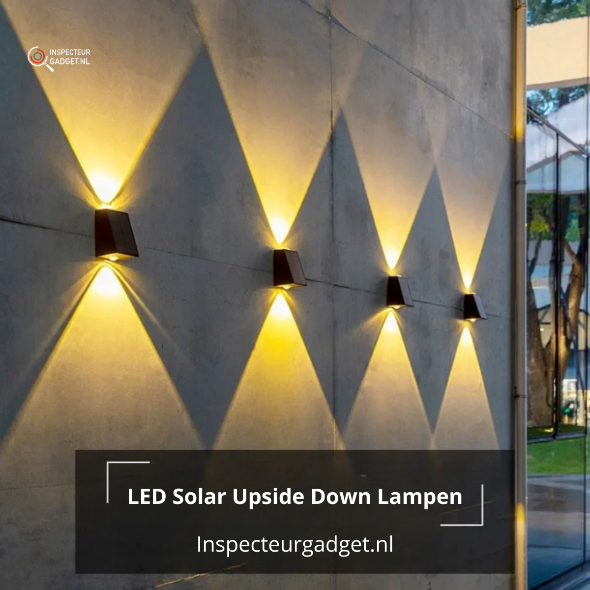 Trådløse LED-solenergi opp-ned-lamper - Skap den perfekte atmosfæren i hagen din!