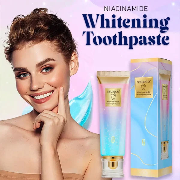⚡️Final Day 50% Rabatt: Niacinamid Whitening Toothpaste-max (👄Effektiv på en uke 丨Tripel Whitening & Tannflekkfjerning)