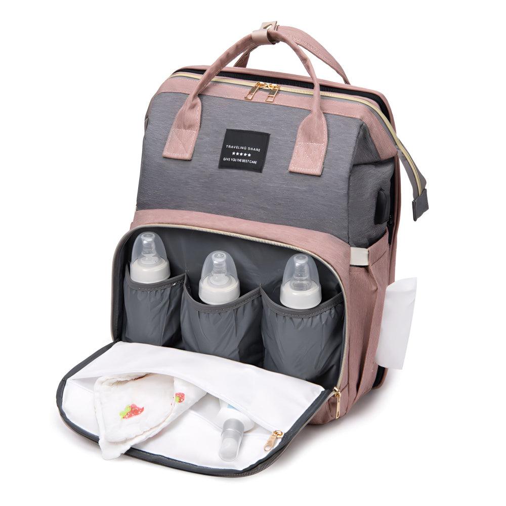 BabyVoyage™ stelleveske med integrert stelleplass eller barneseng. Nå 20% rabatt🔥fra 852 kr til 710 kr