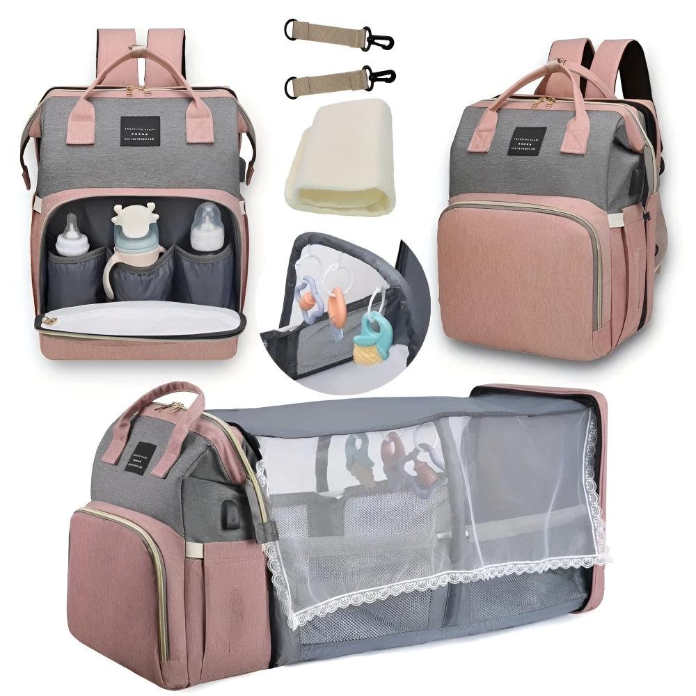 BabyVoyage™ stelleveske med integrert stelleplass eller barneseng. Nå 20% rabatt🔥fra 852 kr til 710 kr