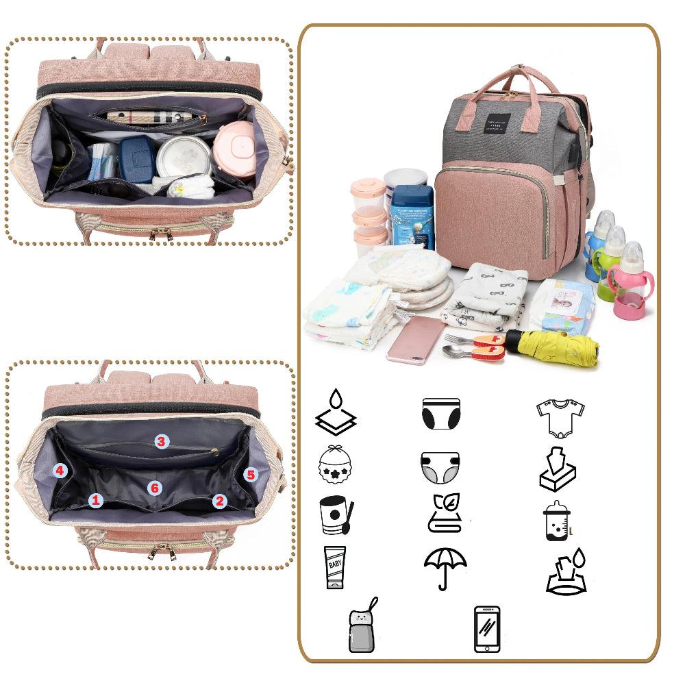 BabyVoyage™ stelleveske med integrert stelleplass eller barneseng. Nå 20% rabatt🔥fra 852 kr til 710 kr