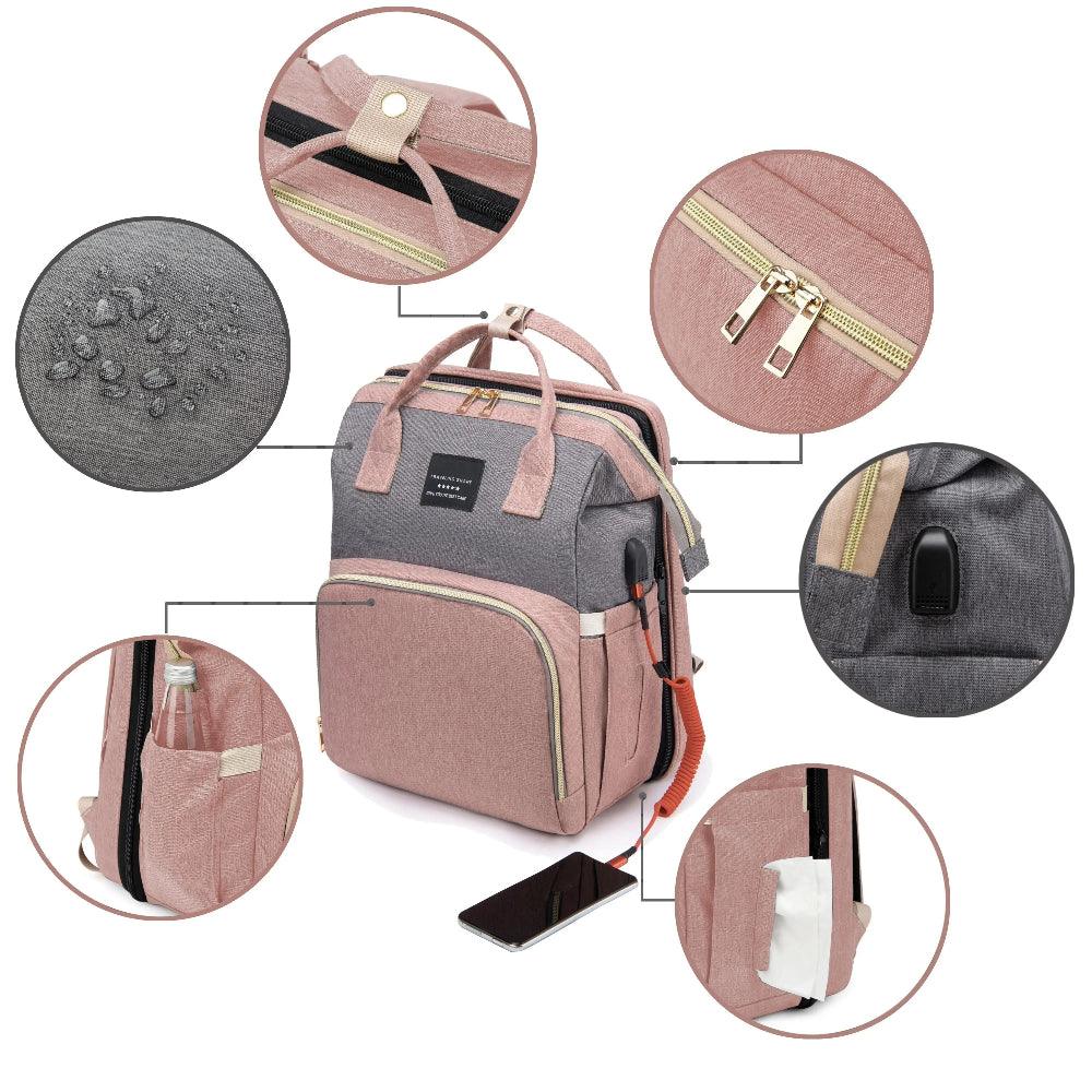 BabyVoyage™ stelleveske med integrert stelleplass eller barneseng. Nå 20% rabatt🔥fra 852 kr til 710 kr