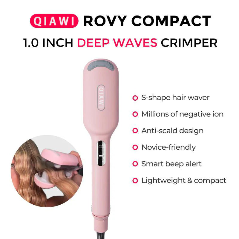 ⭐⭐⭐Final 4 timer: 60% OFF COMPACT Hair Waver Crimper