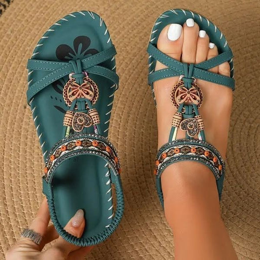 🌸💐2025 Summer New Boho Style Sandals 🤩💥💥Limited Time Offer: 50% avslag på best fra 640 kr til 320 kr