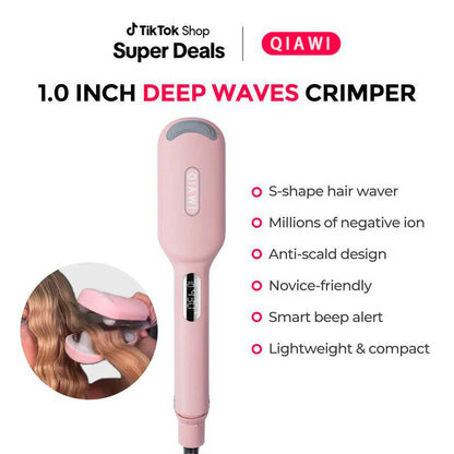 ⭐⭐⭐Final 4 timer: 60% OFF COMPACT Hair Waver Crimper
